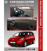 PEUGEOT 5008 (2011-2014) Torpido Örtüsü Panel Koruma Torpido Koruma Tam Uyum Kaymaz Özel Kesim