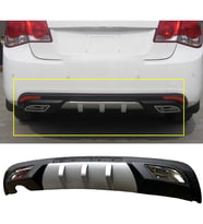 Chevrolet Cruze Difüzör Difizör Gri + Kare Egzoz Görünüm C Tip