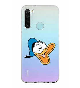 Xiaomi Redmi Note 8 Uyumlu Kapak Donald Duck Tasarımlı Şeffaf Silikon Kılıf
