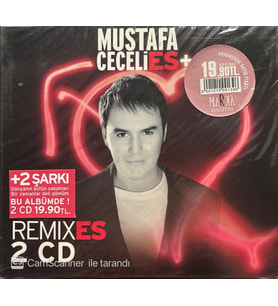 (Plak Değildir CD dir) CD Mustafa Ceceli Es Remixes Açılmamış Jelatininde Double CD (Karışık)