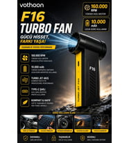 F16 Turbo Jet Fan 160.000RPM Motorlu Elektrikli Hava Kompresörü Taşınabilir Yüksek Basınçlı Hava Üfl
