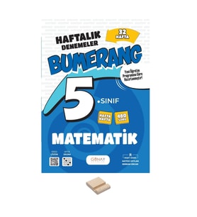 5. Sınıf Bumerang 32 Haftalık Matematik Denemeleri+ Telefon Standı