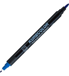 Zig Kurecolor Fine & Brush for MANGA Marker Çizim Kalemi 315 Persian Blue 