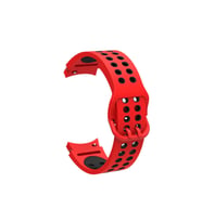 Samsung Galaxy Watch 4 44mm Uyumlu Kordon Silikon Esnek Yumuşak Delikli Spor KRD-02 Kayış