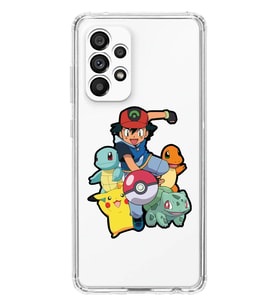 Samsung Galaxy A23 Uyumlu Pokemon Tasarımlı Şeffaf Telefon Kılıfı