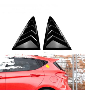 Ford Fiesta Kelebek Cam Kaplama Vizörü Parlak Siyah