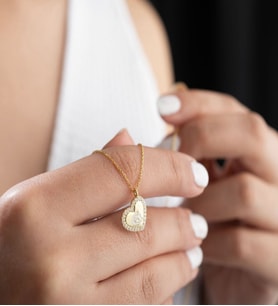 925 Ayar Gümüş Kişiye Özel Harfli Minimal Kalp Kolye