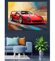 Ahşap Atölyede Çalışma Sahnesi Dekoratif Kanvas - Mdf Ahşap Tablo