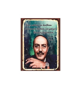 Cemal Süreya Tablo  En Güzel Çaresizlik Şiir Posteri