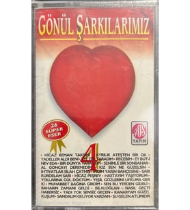 (Plak Değildir KASET tir) Gönül Şarkılarımız 4 Açılmamış Jelatininde Kaset