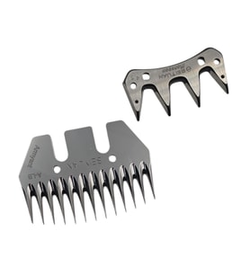 Fixonic BHD0139 Orjinal BEIYUAN Koyun Kırkma Makinesi Yedek Tarak ve Bıçak Seti (Gri)