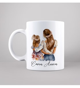 Canım Annem Anne & Kız Tasarımlı Kupa