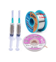 Flux Lehim Toplama,lehim Emme Tel 2,0mm Ve Lehim Teli 40gr 03mm 4