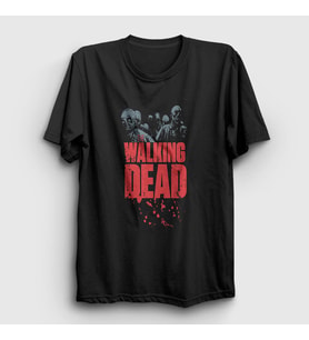 Presmono Unisex Siyah Zombies The Walking Dead T-Shirt 221250tt