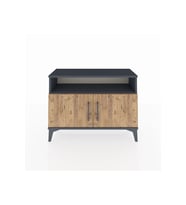 Arges Şifonyer 2 Raflı 2 Kapaklı 88x30x64 Antrasit-Çam