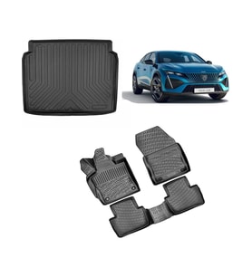 Rizline Peugeot 408 2023+ 3D Havuzlu Paspas ve Bagaj Havuzu