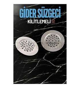 ModaCar Kilitlenebilir Metal Lavabo Evye Süzgeci 2 ADET