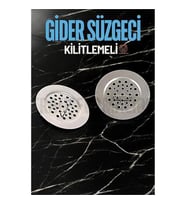 ModaCar Kilitlenebilir Metal Lavabo Evye Süzgeci 2 ADET