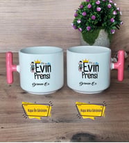 Evin Prensi Kupa Bardak T Pembe Kulplu Erkek Kardeşe Abiye Çocuğa Doğum Günü Hediyesi