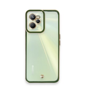 Realme C35 Kılıf Liva Lens Silikon - Yeşil