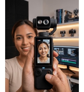 Kompakt 4K Vlog Kamera 2.0 IPS Ekran Otomatik Odaklama ve Stereo Ses Kayıtlı