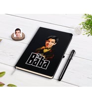 BK Gift Kişiye Özel Godfather Baba Karikatürlü Siyah Defter ve Kalem Hediye Seti-3