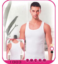 Beyaz Erkek Geniş Askılı Atlet Günlük İç Giyim S-XXL 1003