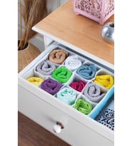 Home 12 Bölmeli Çekmece İçi Düzenleyici  Organizer Beyaz/Mavi