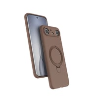 Lexroo Tecno Spark Slim 5G Kılıf M-safe Şarj Özellikli Standlı Samara Kılıf - Desert Gold
