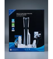 PS5 / PS5 Slim / PS5 Pro Uyumlu Çok Fonksiyonlu Soğutucu Stant - Çift Kol Şarj İstasyonu ve Oyun Yuv
