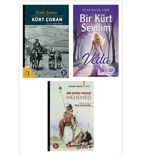 Bir Kürt Sevdim - Veda - Kürt Çoban - Bir Kürd Prensi Mehemed Roman Seti (3 ROMAN) (Renksiz)