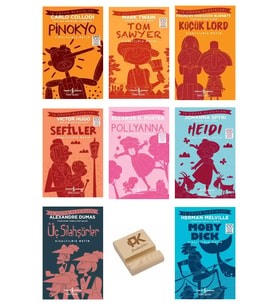 İş Çocuk Klasikleri 8-13 Yaş Pinokyo Tomsawyer Küçüklord Sefiller Pollyanna Heidi Üçsilahşör 8li Set