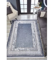 Dijital Kaymaz Yıkanabilir Antrasit Modern Salon Halısı Mutfak Halısı Koridor Halısı Yolluk HLN1810