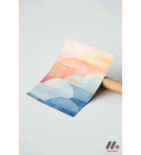 Pastel Bulut Soyut, Çerçevesiz Yüksek Kalite Duvar Afişi - Modern Ev Dekorasyonu