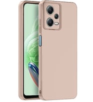 Durukar® Redmi Note 12 Pro 5G Kılıf Nano içi Kadife Silikon - Pudra