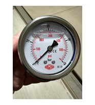 0-40 Bar Ø52 Mm Arkadan Bağlantılı Gliserinli Manometre