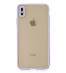 iPhone XS Max Kılıf Montreal Silikon Kapak - Mor