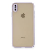 iPhone XS Max Kılıf Montreal Silikon Kapak - Mor
