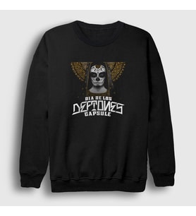Presmono Unisex Siyah Capsule Deftones Sweatshirt 138457tt