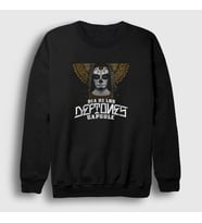 Presmono Unisex Siyah Capsule Deftones Sweatshirt 138457tt