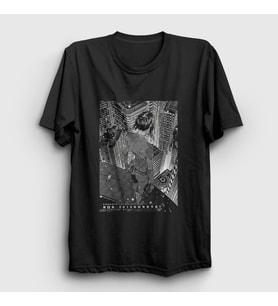 Presmono Unisex Siyah Motoko Ghost In The Shell T-Shirt 512330tt