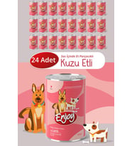 Enjoy Kuzu Etli Köpek Konservesi Sos İçinde Et Parçacıklı 400 Gr x24
