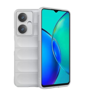 Newface Vivo Y27 Kılıf Optimum Silikon - Krem