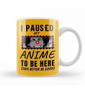 Sarcasm Funny Anime And Manga Otaku Lover Gift Kupa Bardak Porselen