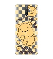 Oppo A5 2020 / A9 2020 Uyumlu Winnie The Pooh Desenli Şeffaf Telefon Kılıfı