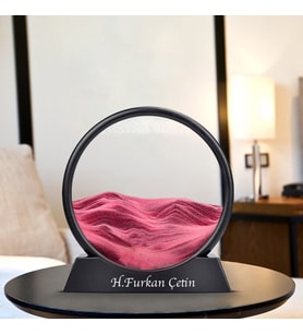Kişiye Özel 3D Hareketli Sandscape Kum Saati Dekoratif