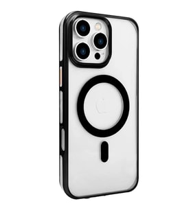 Joko Apple iPhone 16 Pro Max Gleam PC Sert Magsafe Kılıf - Şeffaf-Siyah