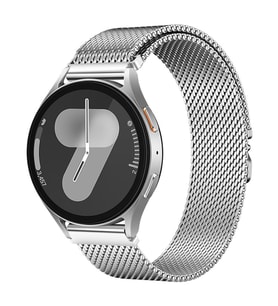 Amazfit Pace 1/2 22mm Kordon Alüminyum Kelebek Klipsli Milano Loop 25 (Gümüş)