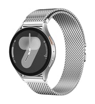 Amazfit Pace 1/2 22mm Kordon Alüminyum Kelebek Klipsli Milano Loop 25 (Gümüş)