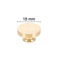 Mühürcüm Mührü Mumu Damga 10 mm Yuvarlak Boş Pirinç Kafa + Ahşap Sap R5799O10